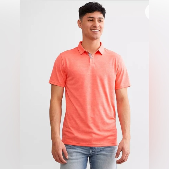 BKE The Buckle Men’s Neon Performance Polo Size M - Picture 1 of 7